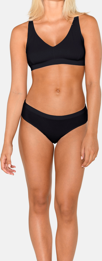 Modal bikini tai truse, svart, Størrelse: XL, Kvinner