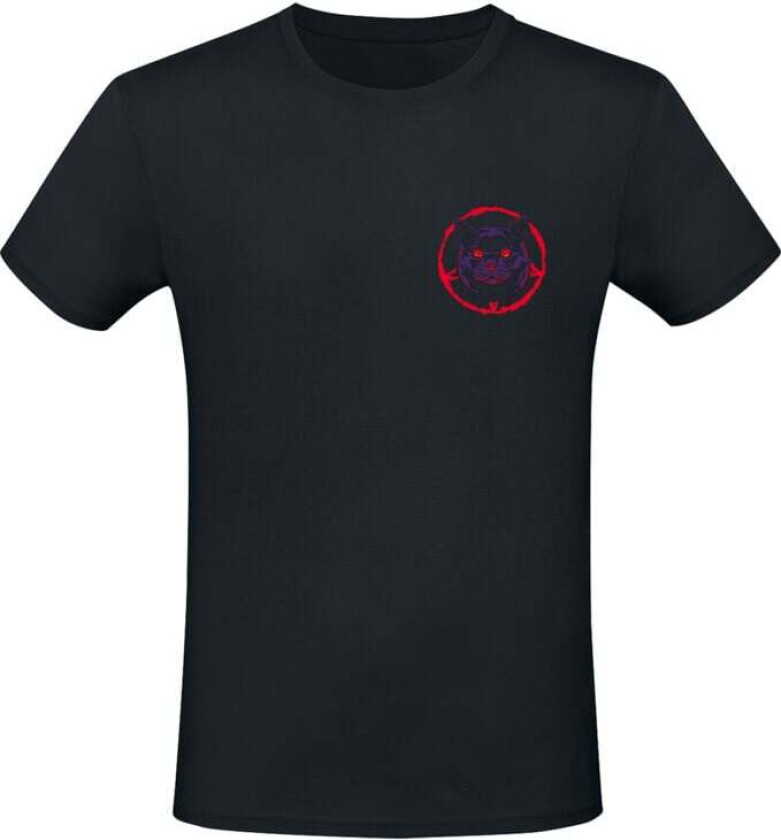 Fun T-skjorte - Lucipurr - S til XXL - Herrer - svart