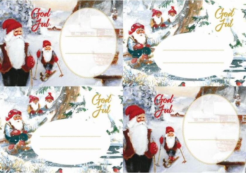 Merkelapper jul J.J. selvklebende 2 ark