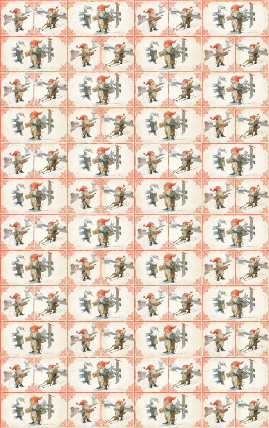 Gavepapir jul Midthun retro 5m