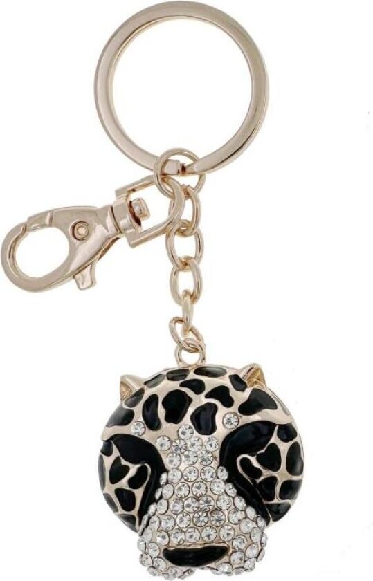 Nøkkelring bag charm leopard