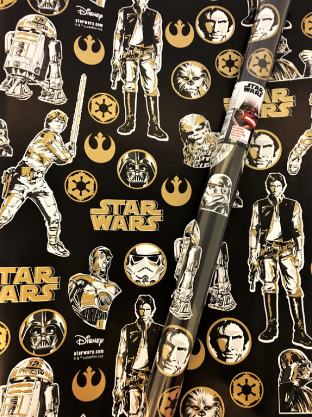 Bok-/gavepapir Disney Star wars 3x0,70M