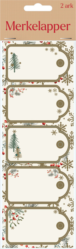 Merkelapper stickers 8stk gull