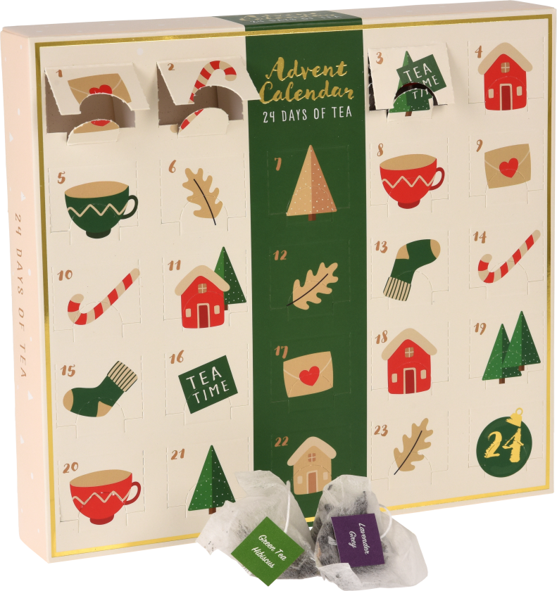Adventskalender 1-24 teposer NY