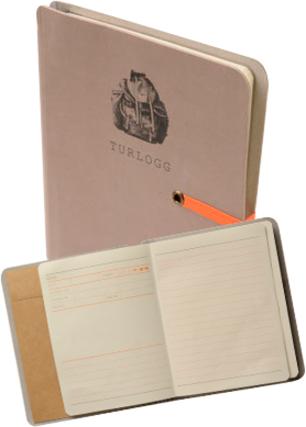 Notatbok turlogg 80 ark 13x15 cm