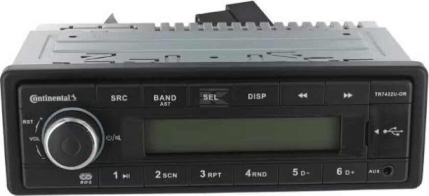 Tr7422u-Or Fm Rds Tuner Usb/Aux 24V Kort Aksel