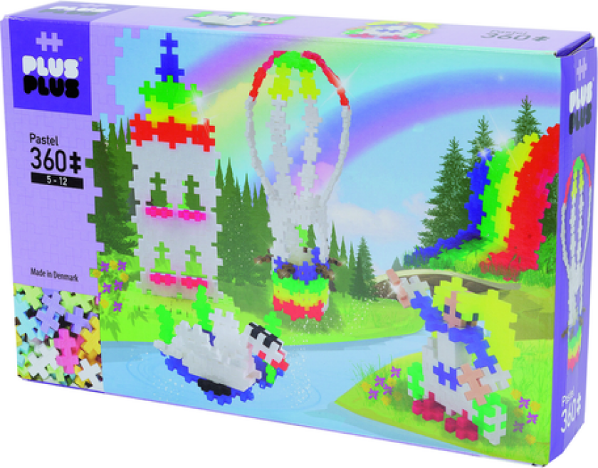 Byggesett Plus-Plus Pastel regnbue 360