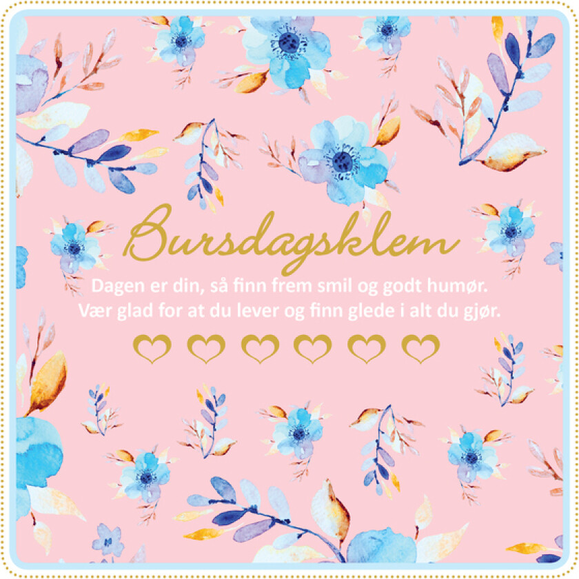 Kort doble Bursdagsklem