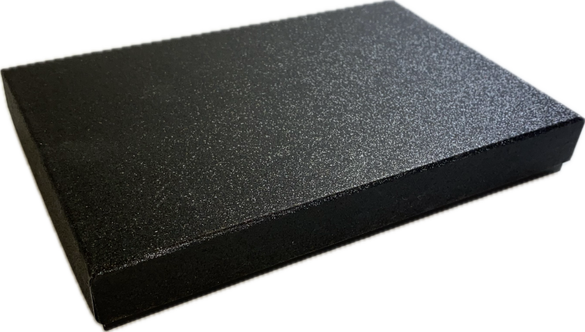 Bilde av Gaveeske glitter 21x14x3cm sort