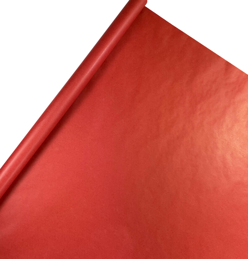 Gavepapir kraft 3m rød