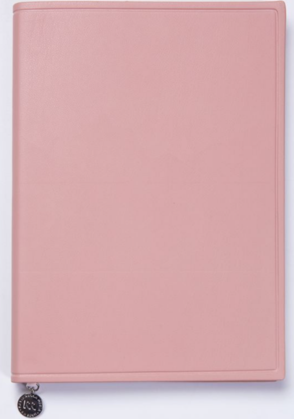 Notatbok soft cover PU A5 lysrosa