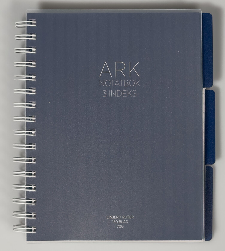 Notatbok ARK A5 3 index 150 blad blå