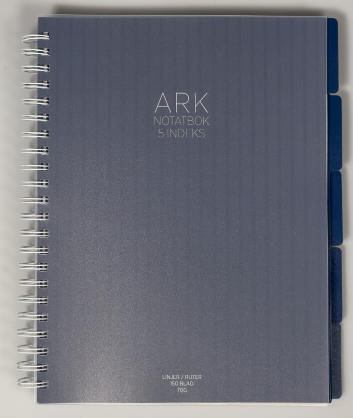Notatbok ARK A4 5 index 150 blad blå