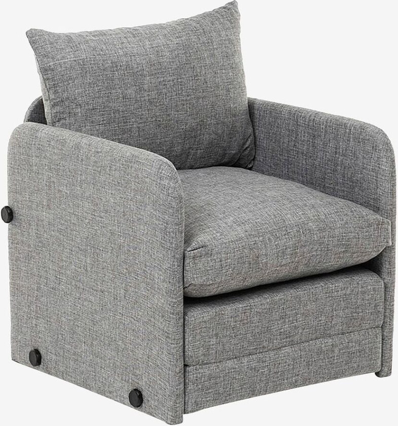 1 sete sovesofa Saga, Grå