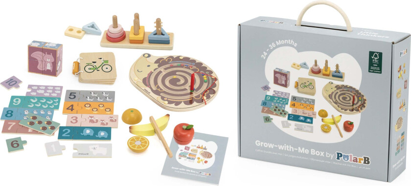 PolarB Grow-with-Me Aktivitetssett Little Thinkers 24-36 Mnd - Aktivitetsleker