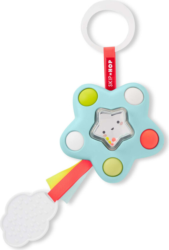 SkipHop Silver Lining Pop Star Barnevognleke - Vognleker - Silikon,Plast