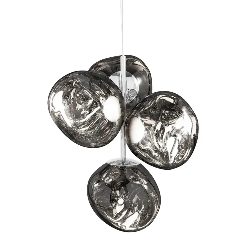 Melt Chandelier Mini Silver LED