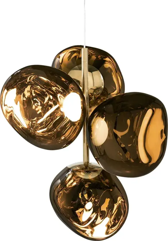 Melt Chandelier Mini Gold LED