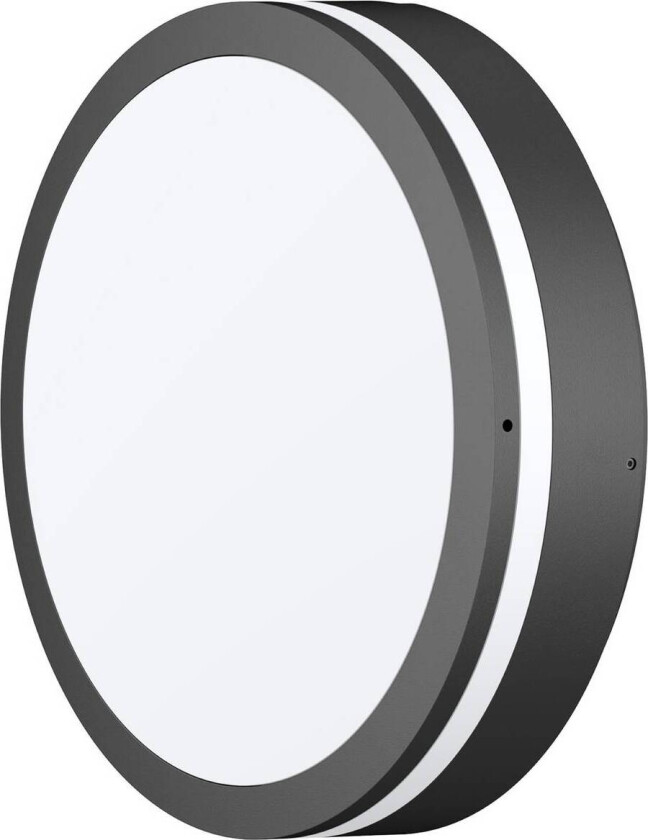 Utendørs LED-vegglampe CMD 9084, antrasitt, Ø 25 cm, IP65