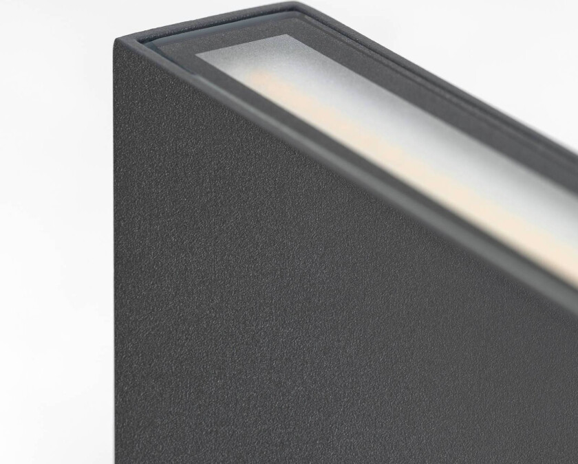 Utendørs LED-vegglampe CMD 9060, 11 cm, antrasitt, IP54, opp/ned