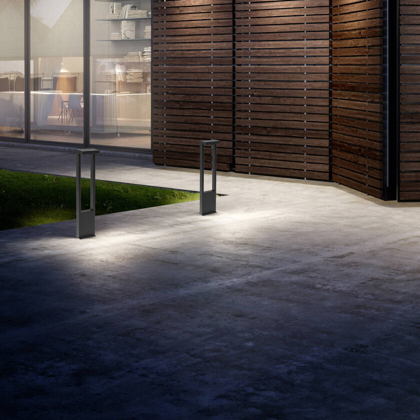 9050 LED-veilampe, høyde 65 cm, antrasitt, metall, IP65