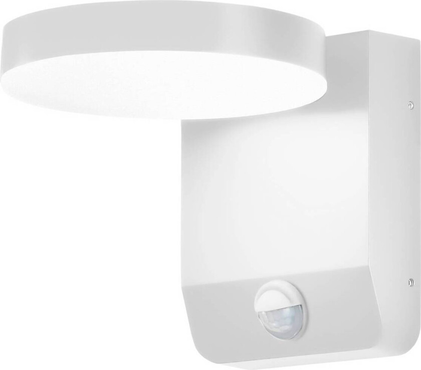 LED-vegglampe 9113, sensor, hvit, bredde 16 cm, CCT, IP54