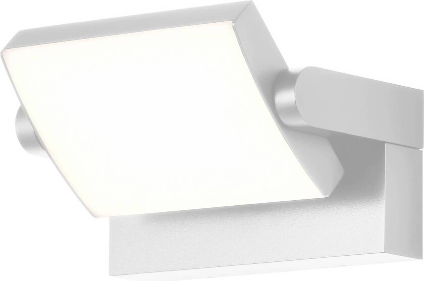 LED-vegglampe CMD 9110, hvit, bredde 21 cm, metall, IP54