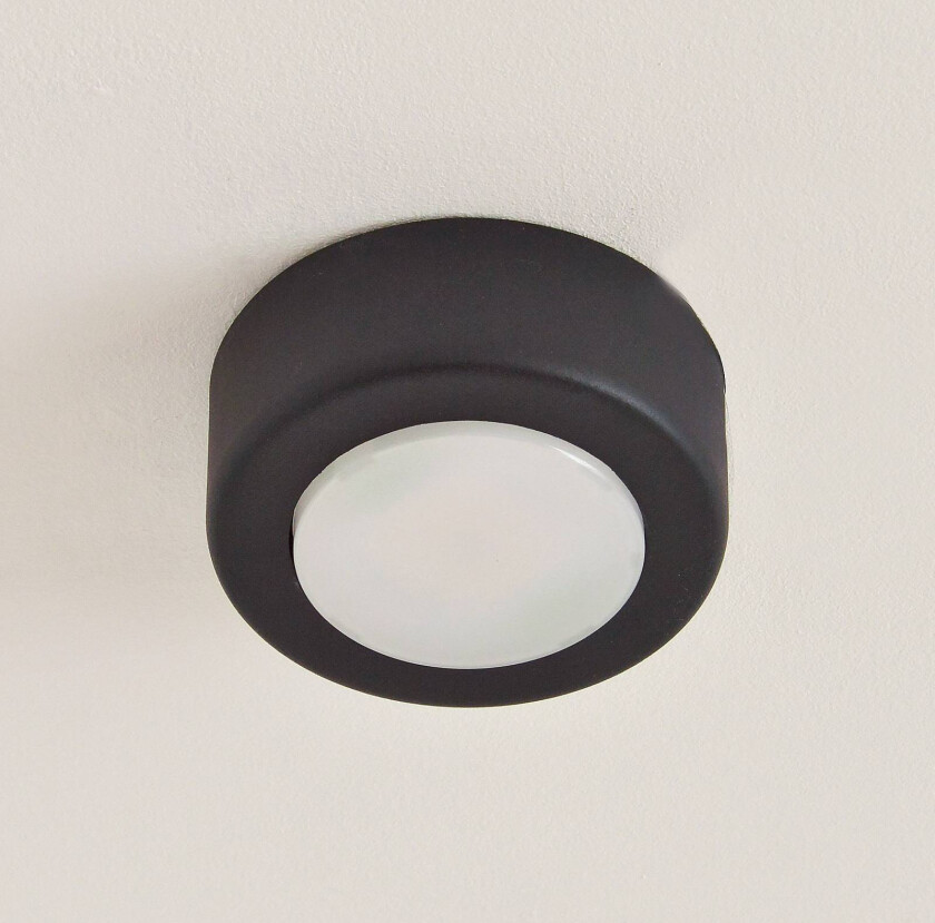 SPOT 53 downlight, svart, Ø 11,5 cm, metall, GX53