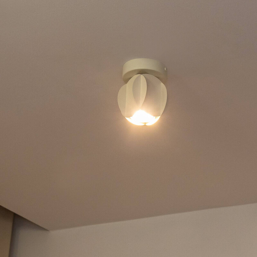 GAMBIT downlight, kremhvit, Ø 10 cm, metall, GU10