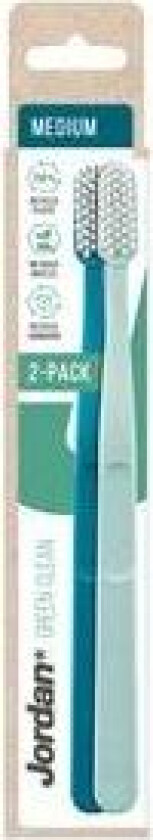 Green Clean Tannbørste Medium - 2 stk.