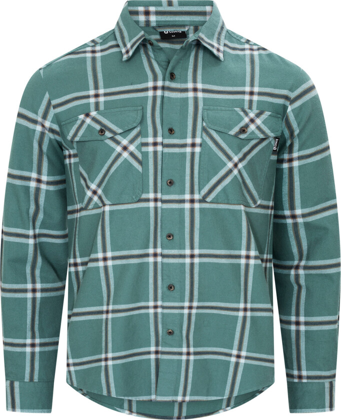 Men's Two Pocket Flanell Shirt Silver Pine/ Blue Nights