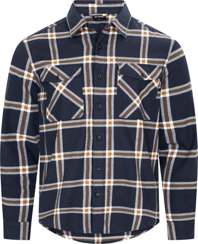 Men's Two Pocket Flanell Shirt Blue Nights/deep Lichen Green
