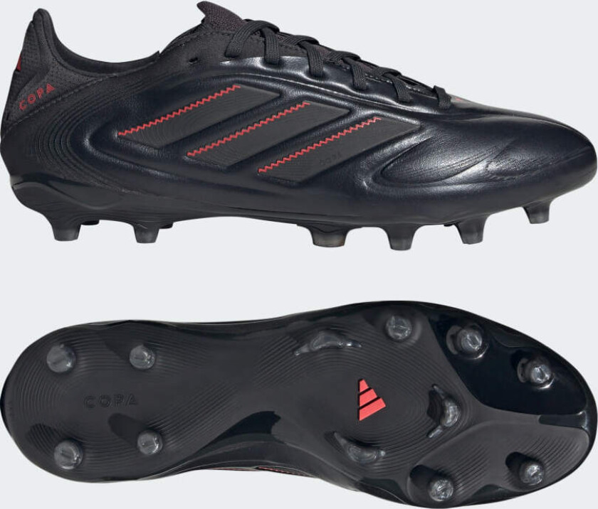 Copa Pure Pro III FG Stealth Victory - Svart/Grå/Lucid Red - Gress (FG), størrelse 40