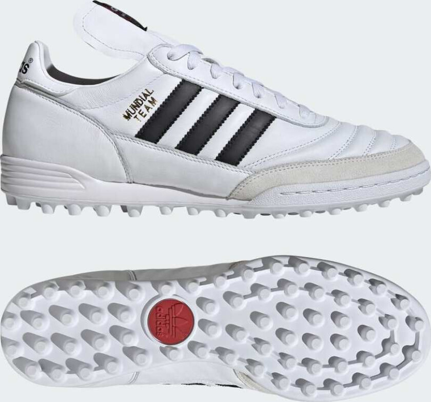 Mundial Team TF - Fottøy Hvit/Svart/Gull Metallisk - Turf (TF), størrelse 46