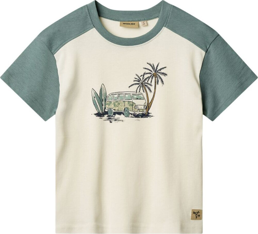 GOTS Hector T-skjorte Ivory | | 104 cm