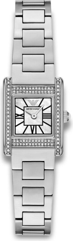 Emporio Armani Mini Genni AR11662 - Kvarts - Sølv - Dameklokker - Rustfritt stål - ledd m/pin - Mineral
