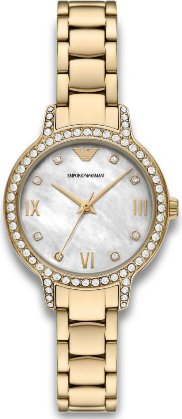 Emporio Armani Cleo AR11652 - Kvarts - Gull - Dameklokker - Rustfritt stål - ledd m/pin - Mineral