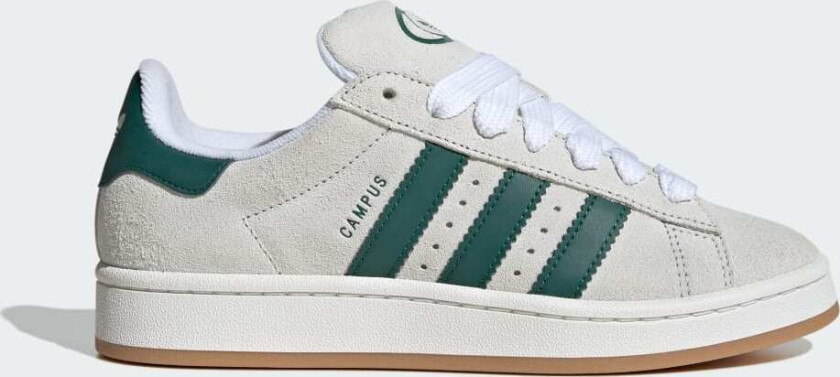 Campus 00s Unisex Crystal White/Core White/Collegiate Green 37 1/3