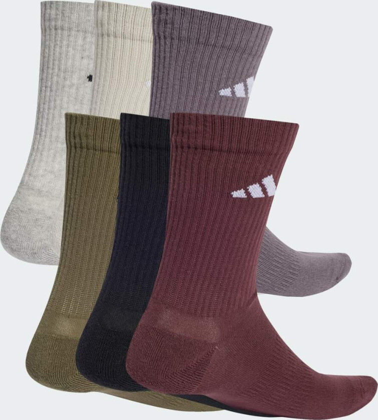 Cushioned Crew Sokker, 6 par