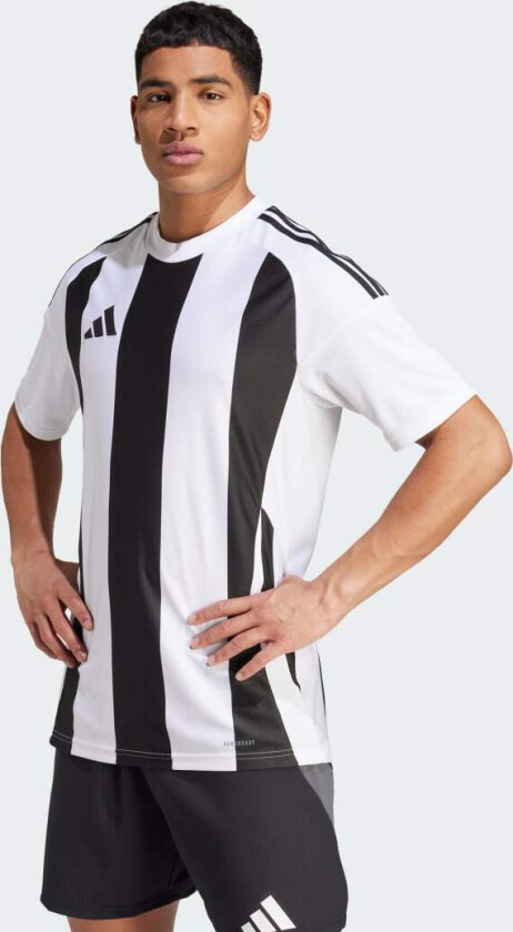 Spillerdrakt Striped 24 - Hvit/svart, størrelse X-Large