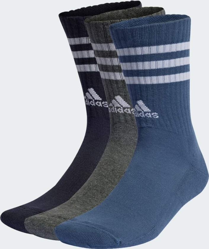 3-Stripes Cushioned Crew Sokker, 3 par