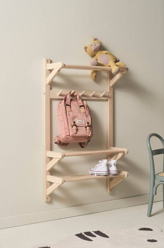 COLE MINI klesoppheng/entreoppbevaring barn Såpet furu