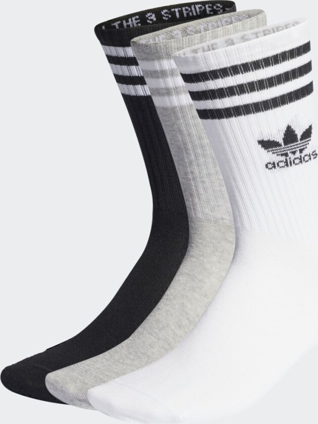 Mid Cut Crew sokker, 3 par