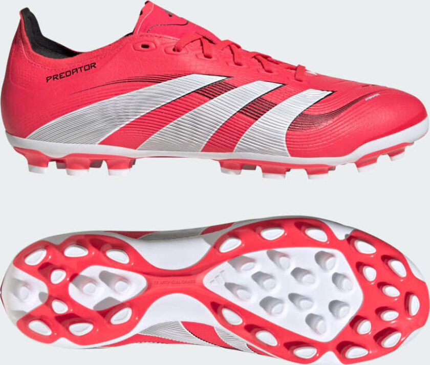 Predator League 2G/3G AG Pure Victory - Lucid Red/Fottøy Hvit/Svart - Kunstgress (AG), størrelse 46