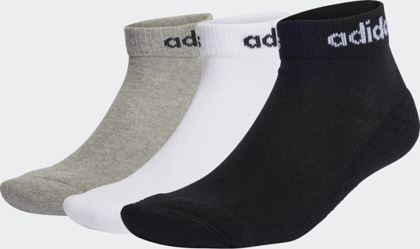 Linear Ankle Socks Cushioned Sokker, 3 par