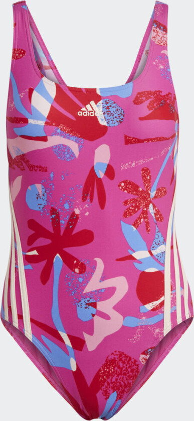 Floral 3-Stripes Badedrakt