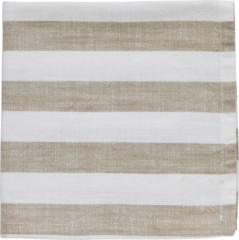 Olivia bomullsserviett 40x40 cm Off White-Linen