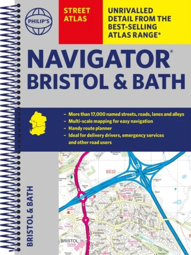 Philip's Street Atlas Navigator Bristol & Bath av Philip's Maps