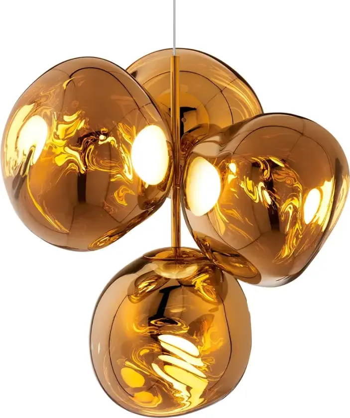 Melt Chandelier Small Gold LED CB