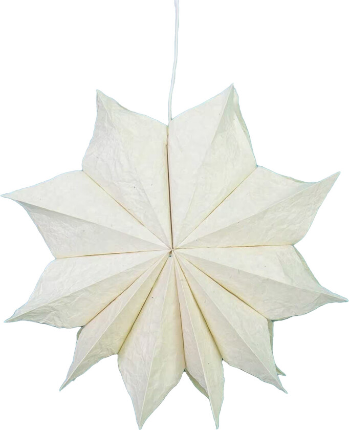 Wrinkle Adventsstjerne Hvit